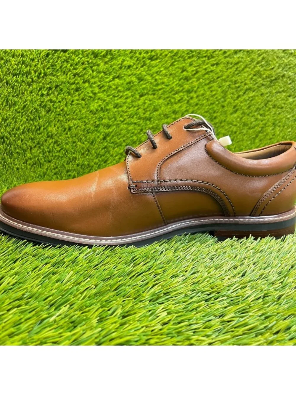 Nunn Bush Calderone Mens Size 10 Brown Casual Classic Plain Toe Oxford Shoes